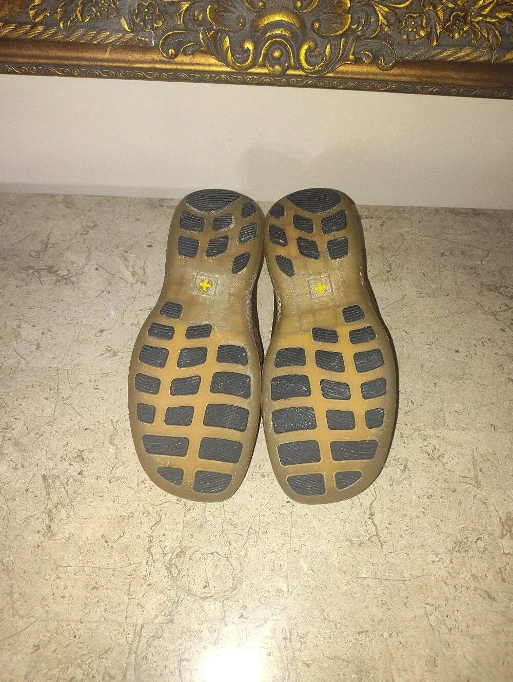 Vintage Dr Martens Brown Slip-On Unisex  Leather Casual Shoes